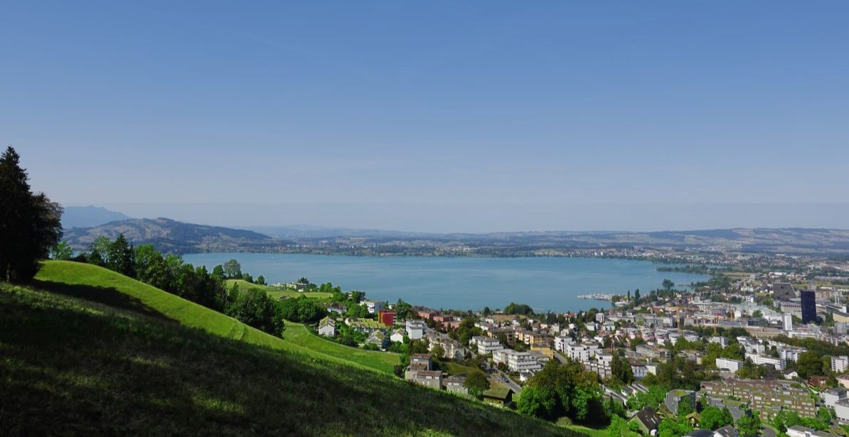 Blick auf Zug Altstadt Zug
